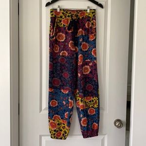 Anthropologie Patchwork floral Sweatpants